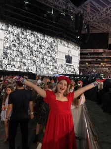 Hayden Anderton smiling at a concert
