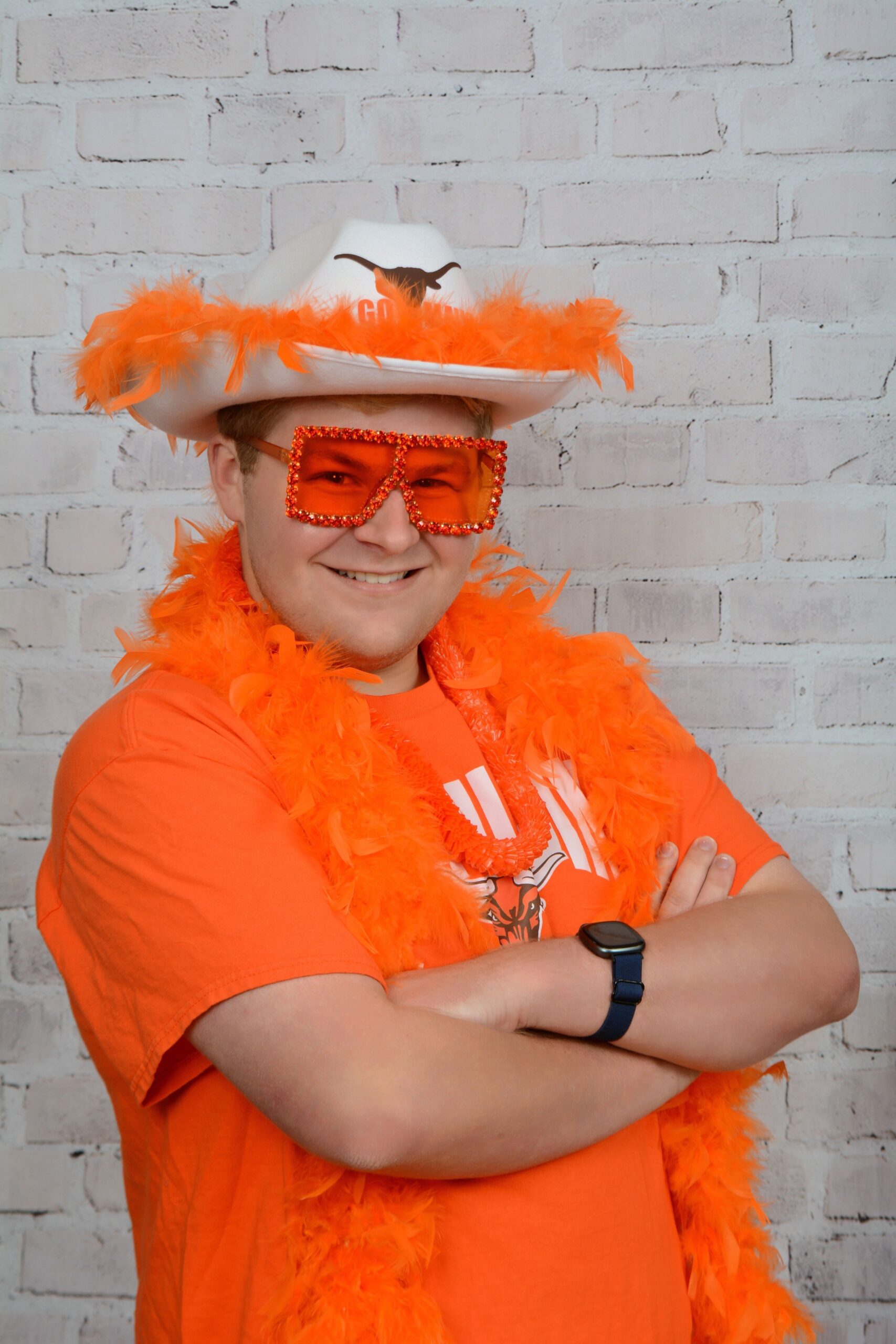 Nicholas Nic Blume in Mauldin Mavericks school spirit attire