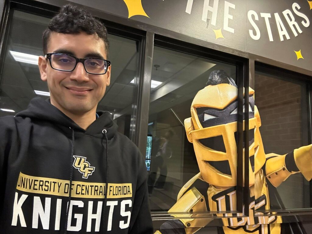 Andres Castillo in a submitted scholarship photograph.