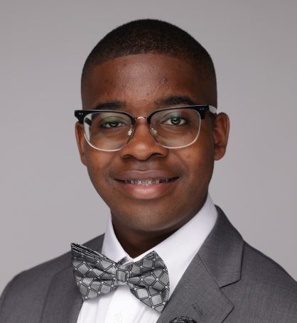 Christian Lovelace in a submitted scholarship photograph.